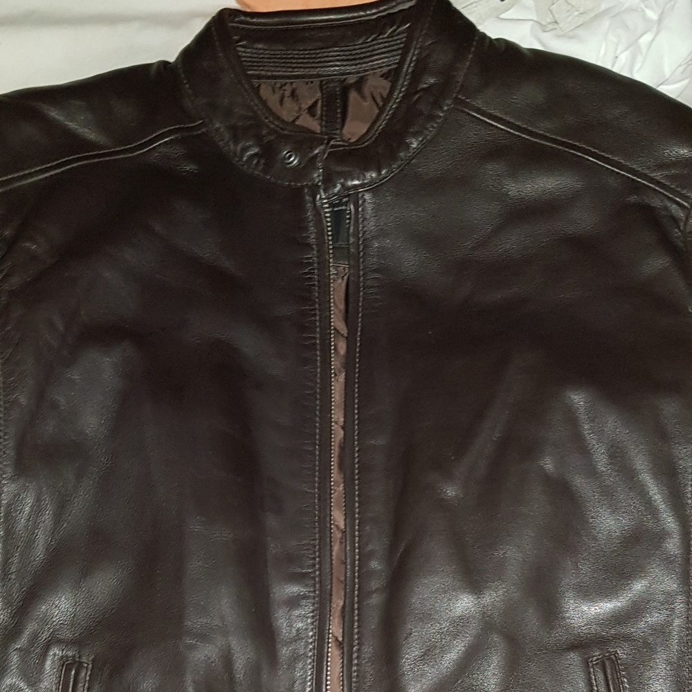 Andrew mark leather espresso jacked